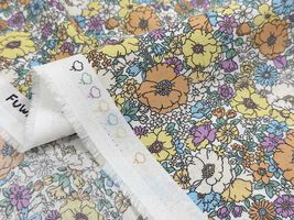 ボタニカルスケアープリント「フラワーガーデン」_拡大イメージ