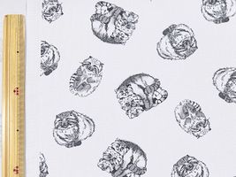 マヌルネコのオックスプリントラベンダーグレー