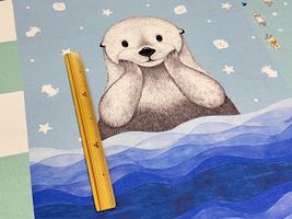 コッカ ラッコ推しのシーチングパネルプリント_拡大イメージ