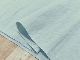 お洋服づくりのためのコットンワッシャークロス「ファボリ」エアリーブルー