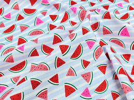 POPなネオンスイカのシーチングプリント_拡大イメージ