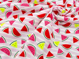 POPなネオンスイカのシーチングプリント_拡大イメージ