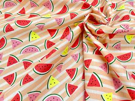 POPなネオンスイカのシーチングプリント_拡大イメージ