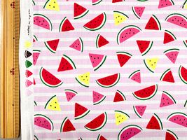 POPなネオンスイカのシーチングプリント_拡大イメージ