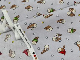 【期間限定特別価格】ラッコちゃんのシーチングプリント_拡大イメージ