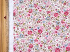 【期間限定特別価格】ちいさな小花のブロードプリントピンク系