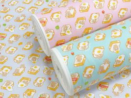 【期間限定特別価格】オックスプリント 「くまちゃんのふかふかパンベッド」_拡大イメージ