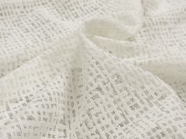 【現品限り特価】綿混ジオメトリックラッセルレース_拡大イメージ