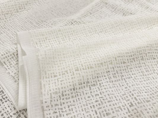 【現品限り特価】綿混ジオメトリックラッセルレース