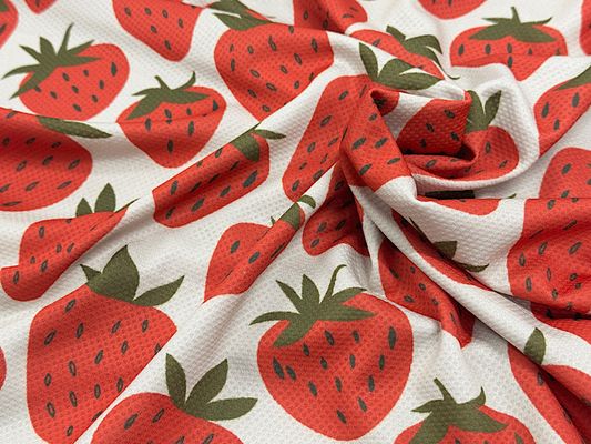 大きないちごのクールクロスニット