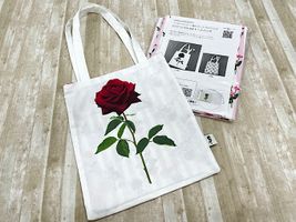 『mingswim』リバーシブルA4トートバッグキットホワイト×ピンク