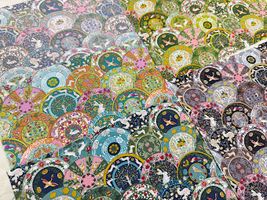 シーチングプリント アールヌーヴォー・シンフォニー「Dish party」_拡大イメージ