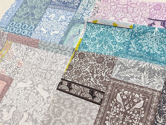 シーチングプリント アールヌーヴォー・シンフォニー「Antique books」
