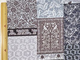 シーチングプリント アールヌーヴォー・シンフォニー「Antique books」_拡大イメージ