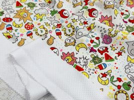POPなイラストのクールクロスニット_拡大イメージ