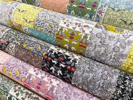 シーチングプリント アールヌーヴォー・シンフォニー「Patchwork」_拡大イメージ