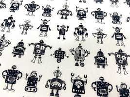 my piece of fabric ロボットの40ブロードプリント_拡大イメージ