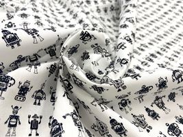 my piece of fabric ロボットの40ブロードプリント_拡大イメージ