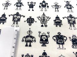 my piece of fabric ロボットの40ブロードプリント_拡大イメージ