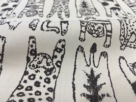 my piece of fabric 寝そべり動物の40ブロードプリント_拡大イメージ