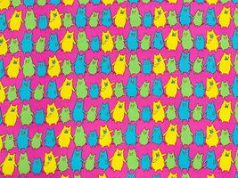 my piece of fabric カラフルピッグのブロードプリント_拡大イメージ