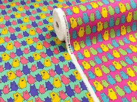 my piece of fabric カラフルピッグのブロードプリント_拡大イメージ