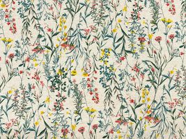綿麻シーチングプリント「Botanical World」_拡大イメージ