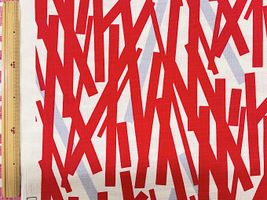 コットンこばやし サザンクロスプリント「竹林バンブー」レッド