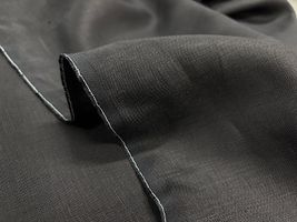 現品限りのブラックリネン無地黒