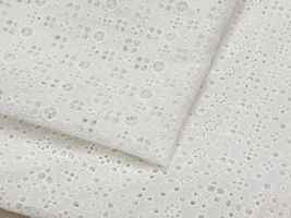 【現品限り特価】Exclusive Collection 細やかな刺繍のコットンローンレース_拡大イメージ