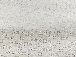 【現品限り特価】Exclusive Collection 細やかな刺繍のコットンローンレース_拡大イメージ