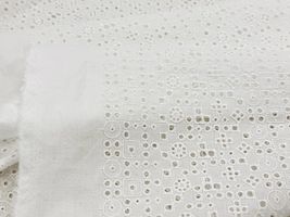 【現品限り特価】Exclusive Collection 細やかな刺繍のコットンローンレース_拡大イメージ