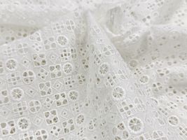 【現品限り特価】Exclusive Collection 細やかな刺繍のコットンローンレースミニタイル