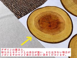 まるで本物の切り株!?のようなシーチングパネルプリント_拡大イメージ