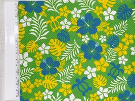 タートル&モンステラのハワイアンクールクロスニットグリーン