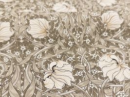 シーチングプリント BEST OF MORRIS「ピンパネル」アイボリー花