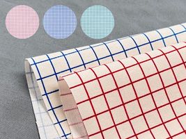 約1cm格子のオックスプリント_拡大イメージ