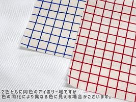 約1cm格子のオックスプリント_拡大イメージ