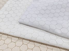 サークル模様のコットンレース_拡大イメージ