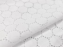 サークル模様のコットンレース晒