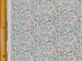 コットンこばやし やわらかなお花畑のブロードプリントグリーン系