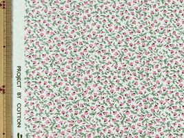 コットンこばやしブロードプリント「カスミソウ」ライトピンク