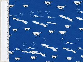 風流な浜千鳥のクールクロスニットブルー