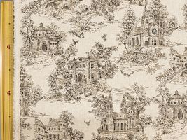 トワルドジュイの綿麻キャンバスプリント生成(綿かす残し)