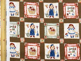 カントリー調スケアープリント「John&Emily」ブラウン