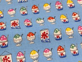 【現品限り特価】冷たくて美味しいよ♪かき氷のスケアプリントブルーハワイ