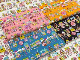 にゃんともかわいいシーチングプリント「にゃんこ手芸店」_拡大イメージ