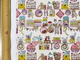 にゃんともかわいいシーチングプリント「にゃんこ手芸店」_拡大イメージ