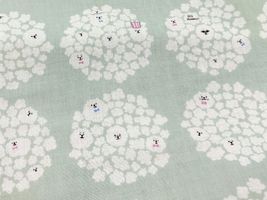 コットンこばやし ダブルガーゼプリント「ポップコーンドッグ」グリーン