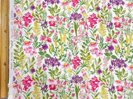 コットンこばやし 花柄ブロードプリントアイボリー地